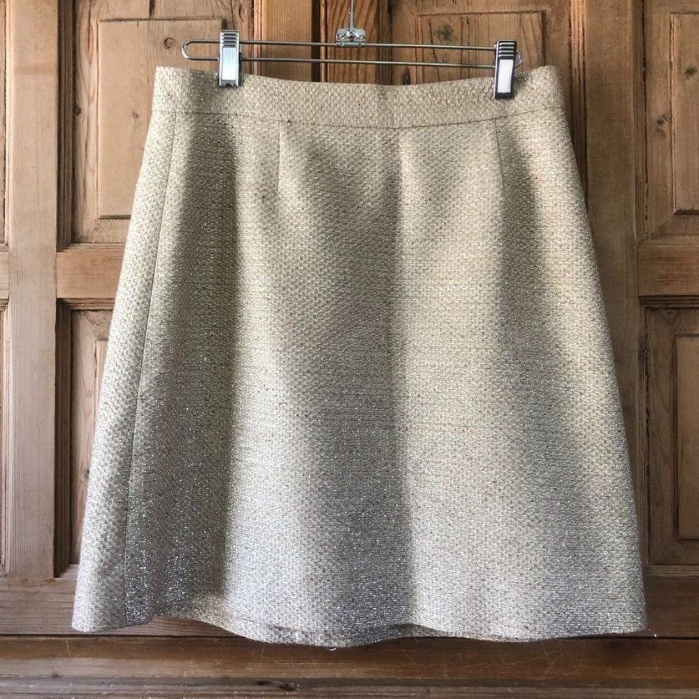 Kate Spade Gold A-Line Skirt